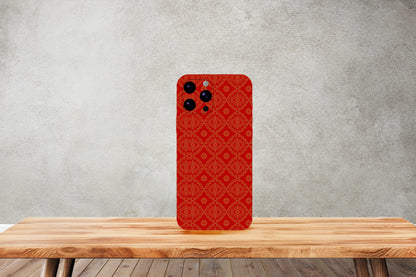 Red texture pattern - Laptop and Mobile Combo