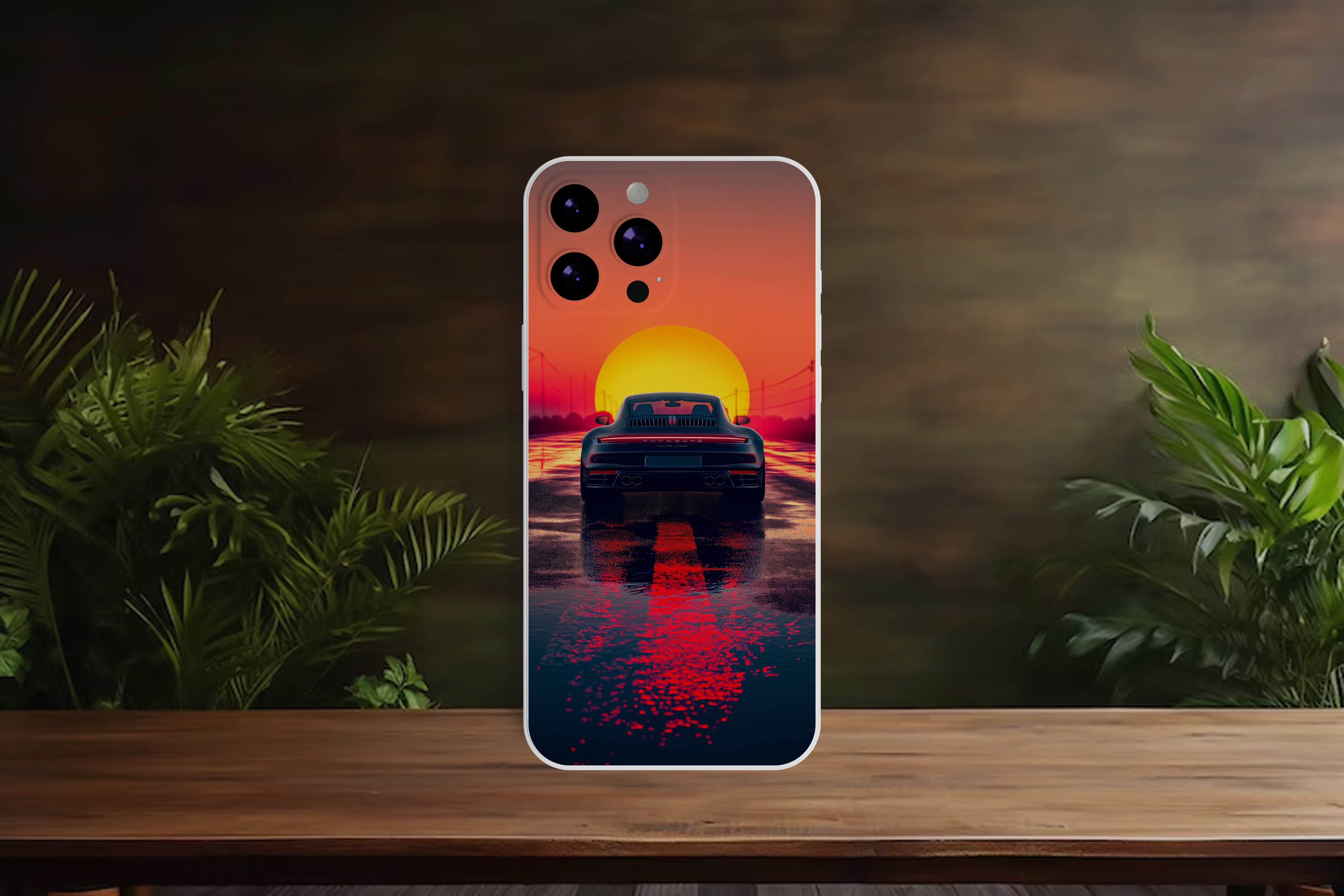 sunset car skin - Mobile Skin (3D Textured) FC1006