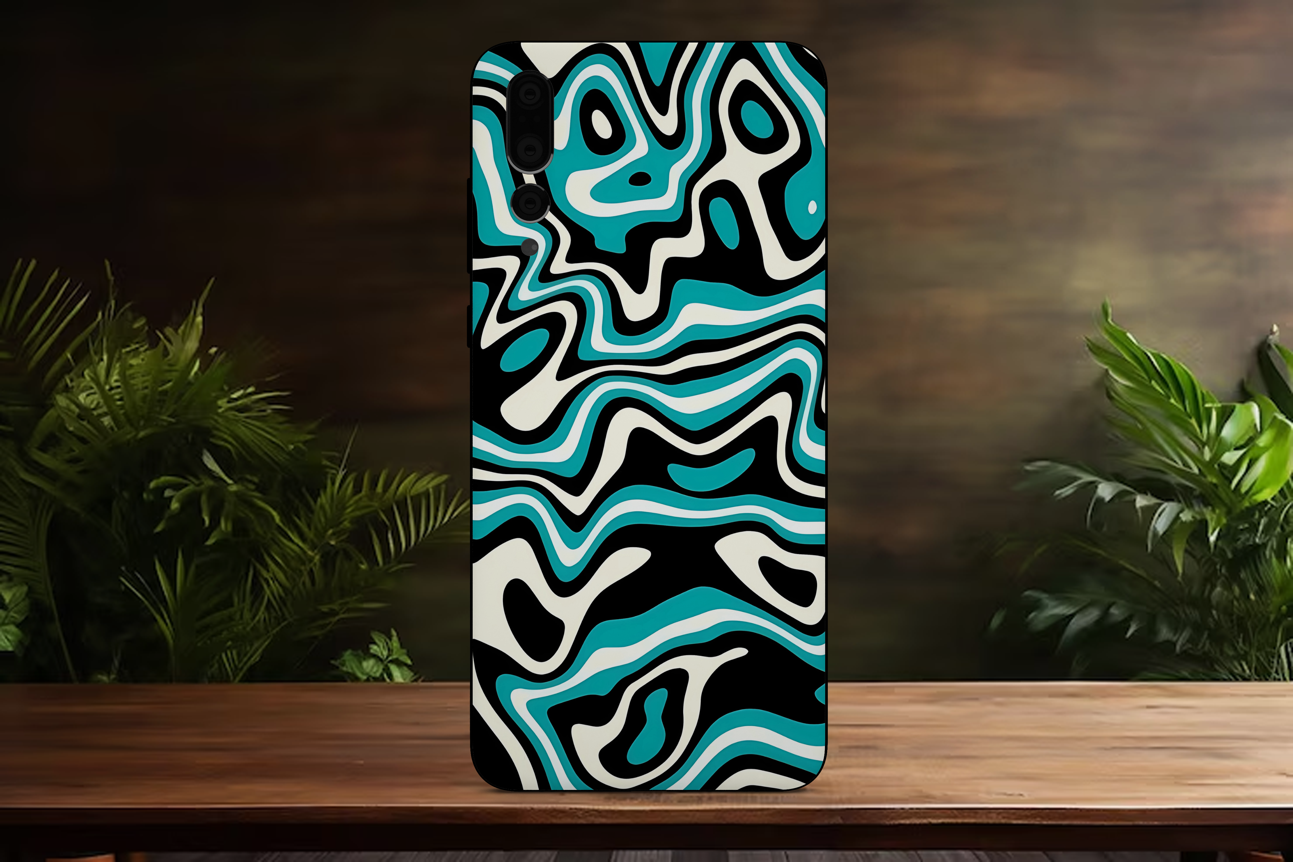 Psychedelic Squiggle Pattern - Mobile Skin (3D Textured) FC1434