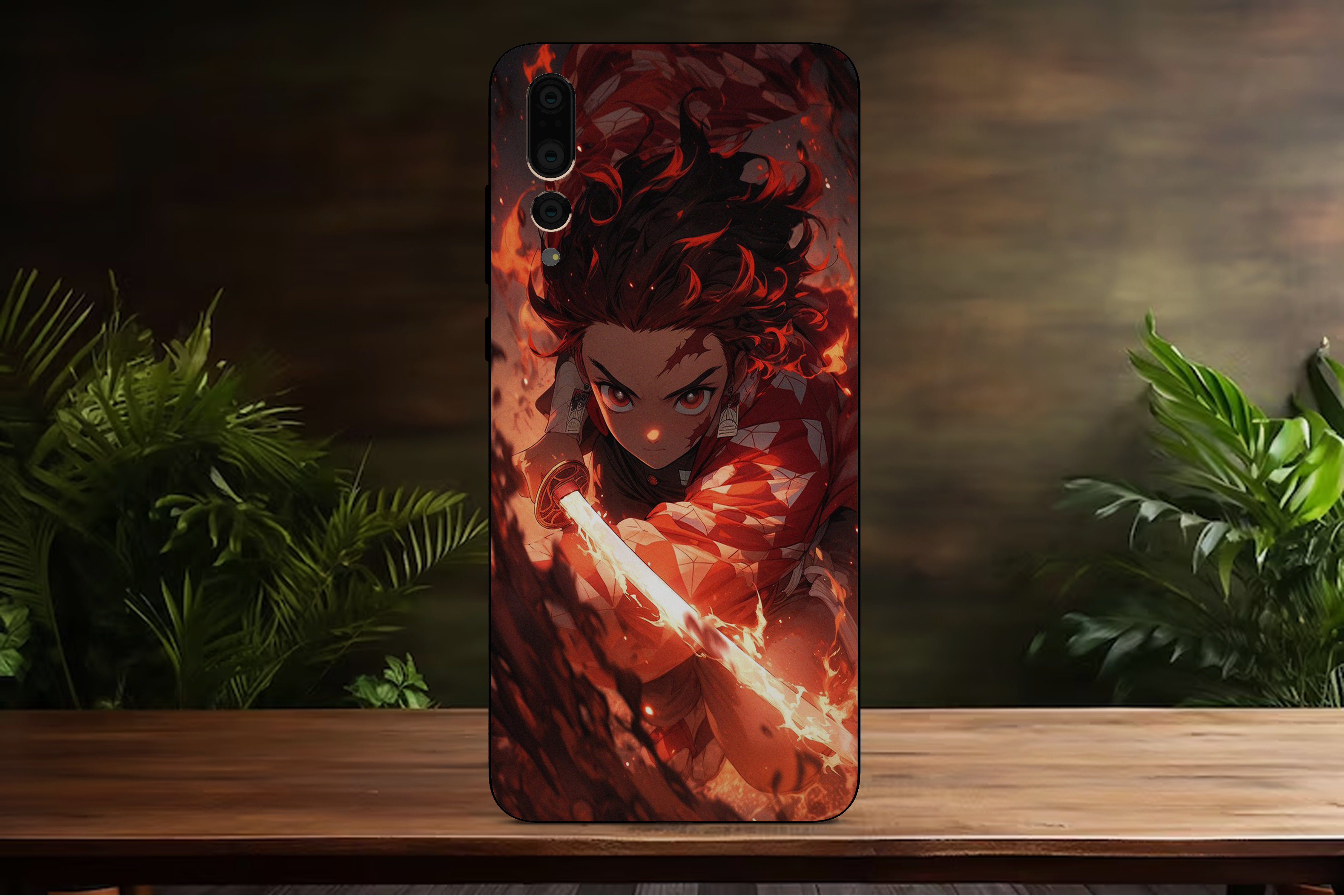 tanjiro Fire 2- Mobile Skin (3D Textured) FC1229