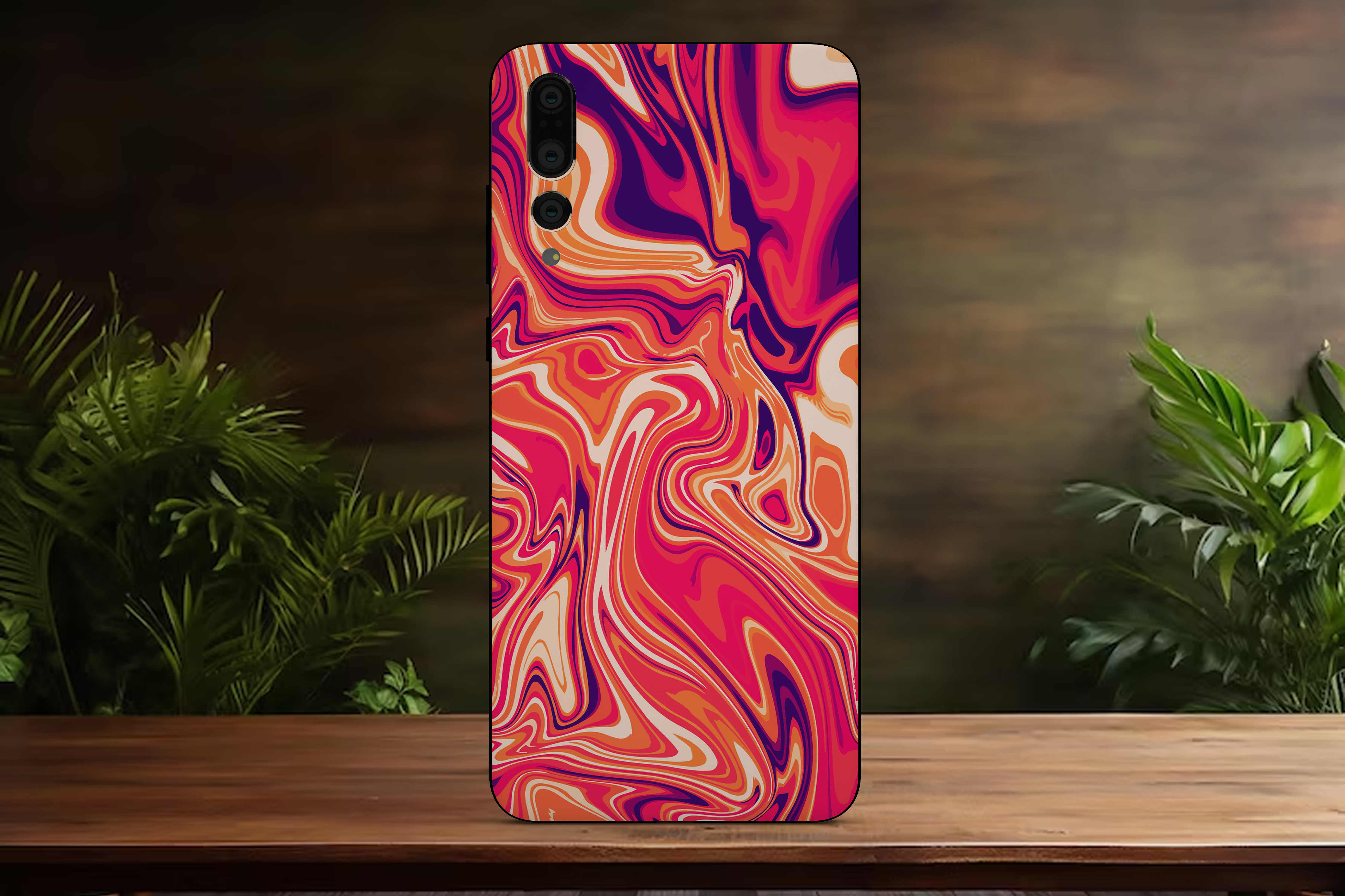 Amber liquid pattern - Mobile Skin FC1406