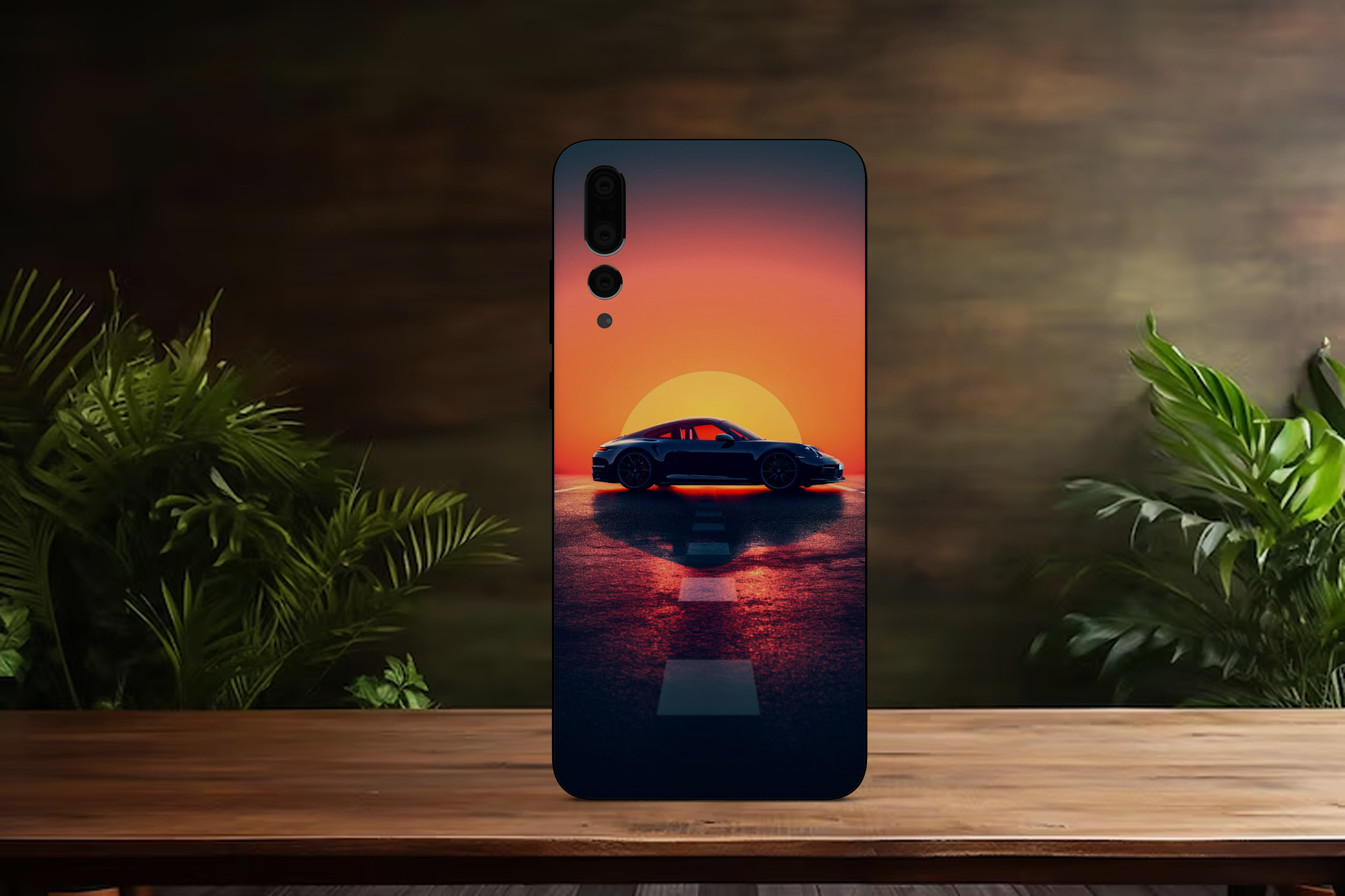 sunset car - Mobile Skin (3D Textured) FC1001