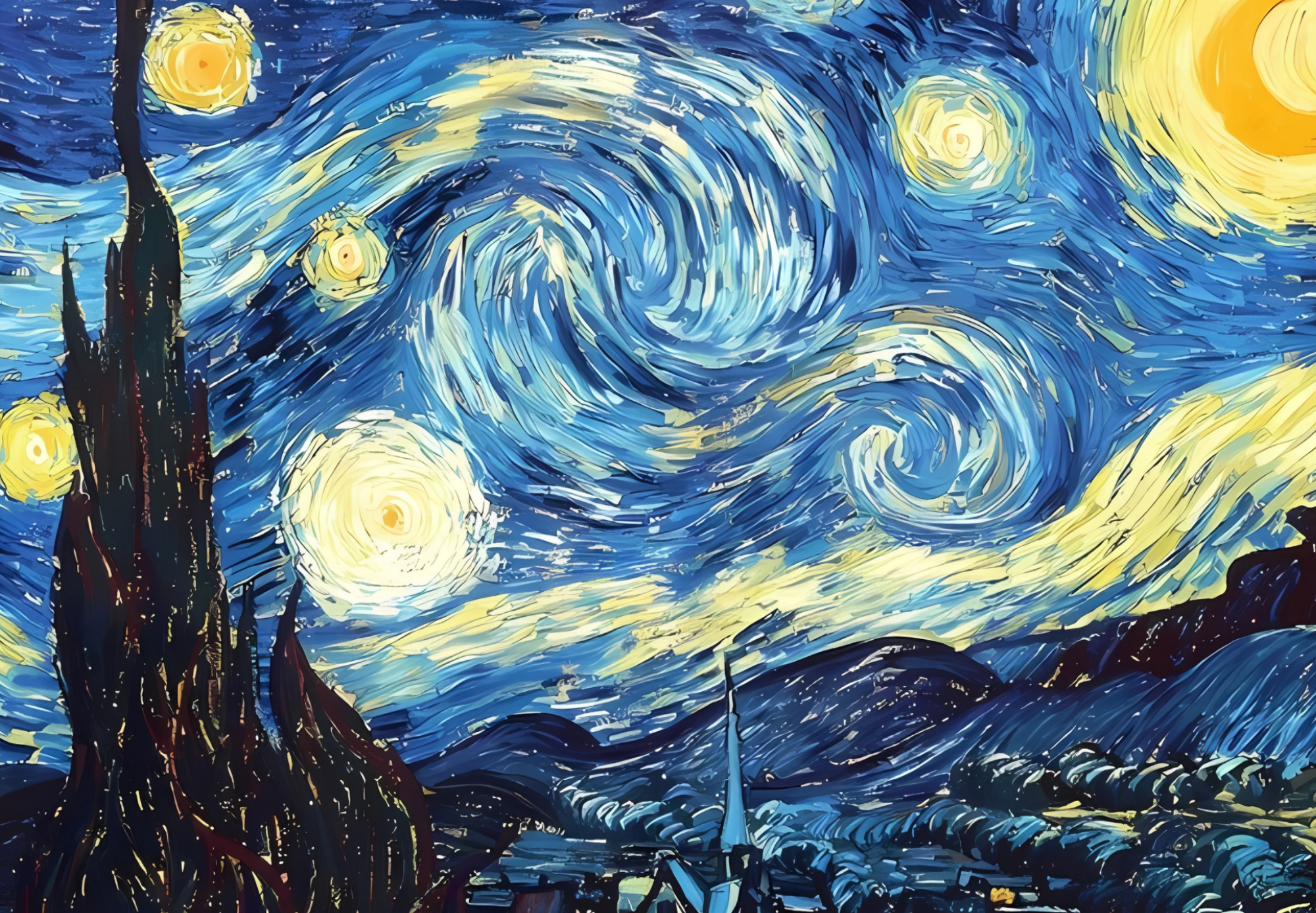 Vangoh starry night - LAPTOP SKIN