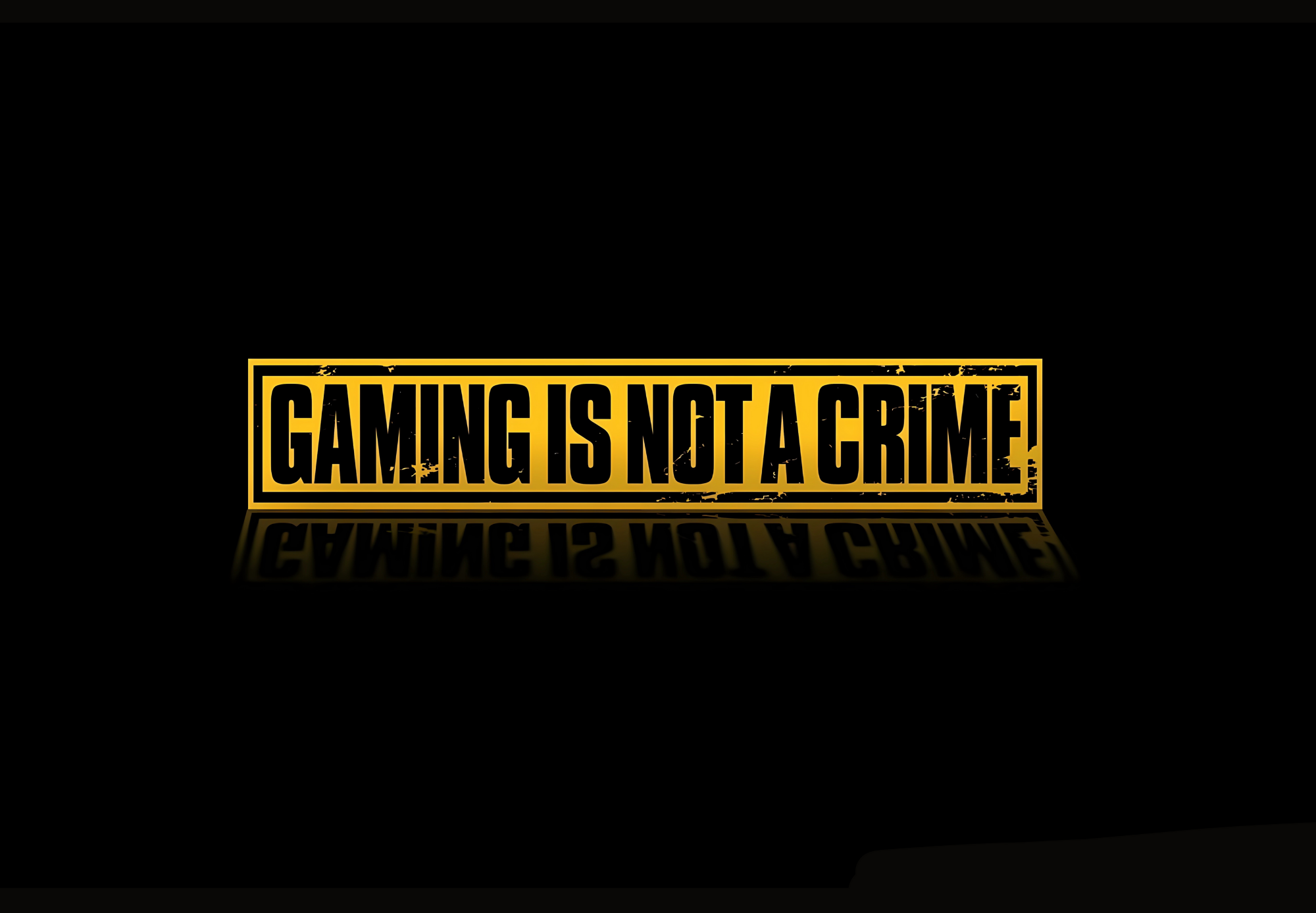 Gaming is not crime - LAPTOP SKIN