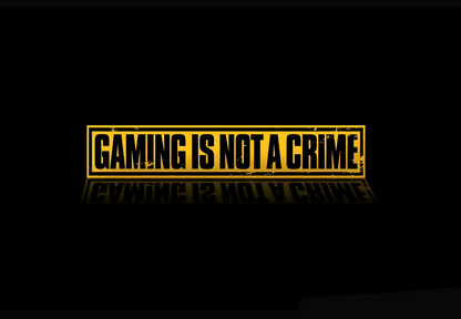 Gaming is not crime - LAPTOP SKIN