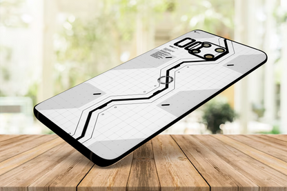 abstract black & white line - Mobile Skin (3D Textured) FC1193