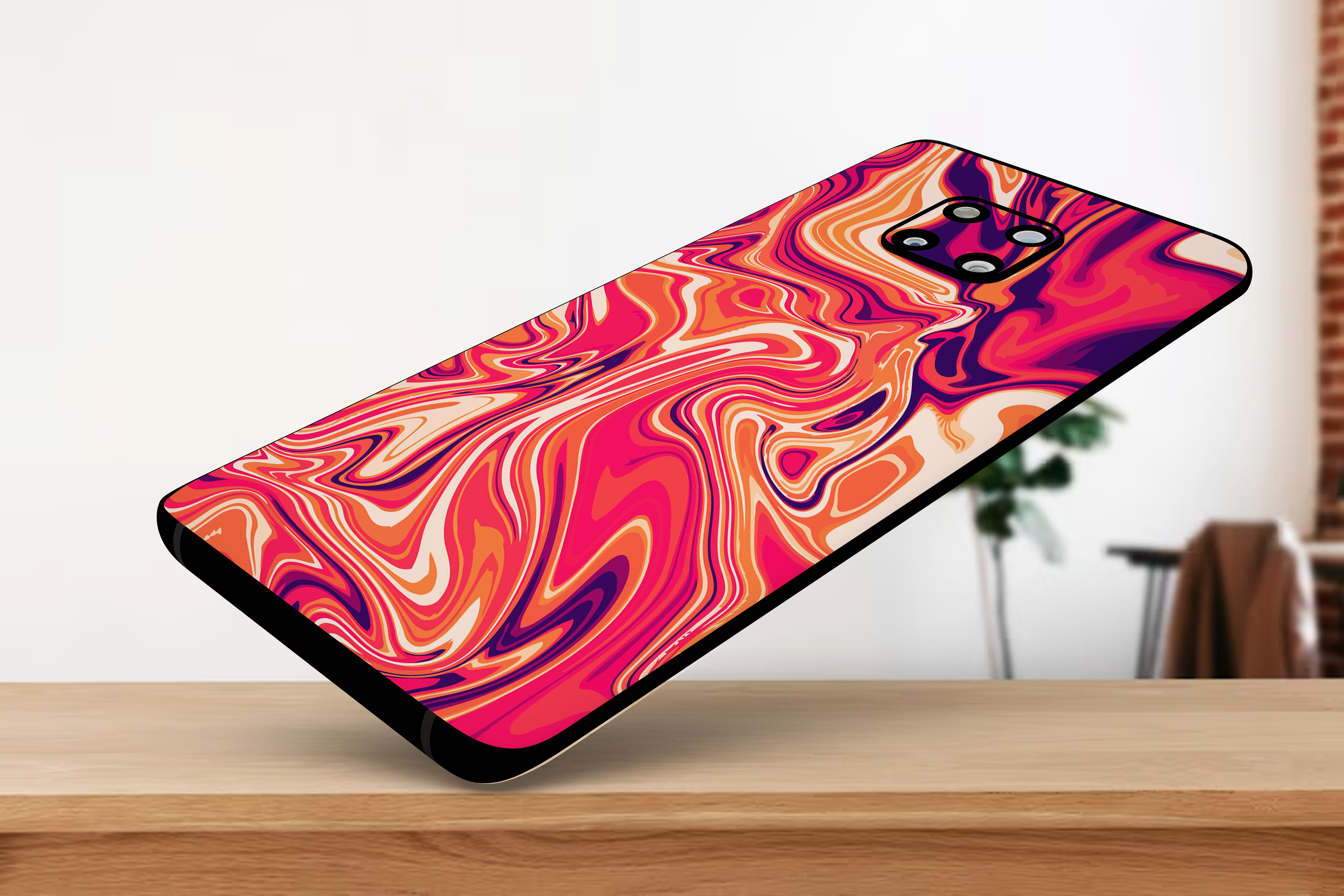 Amber liquid pattern - Mobile Skin FC1406