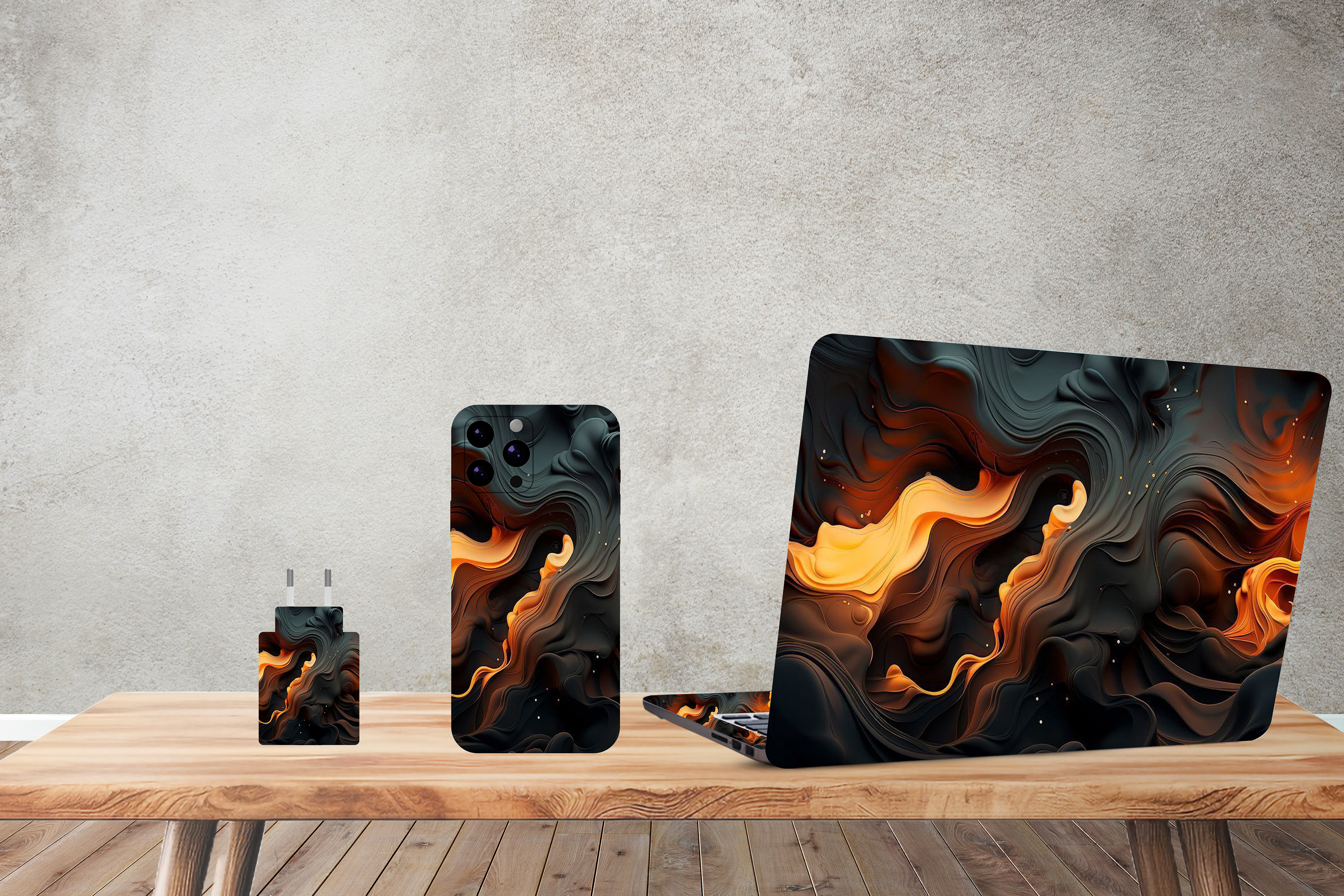 Dark abstract art - Laptop and Mobile Combo