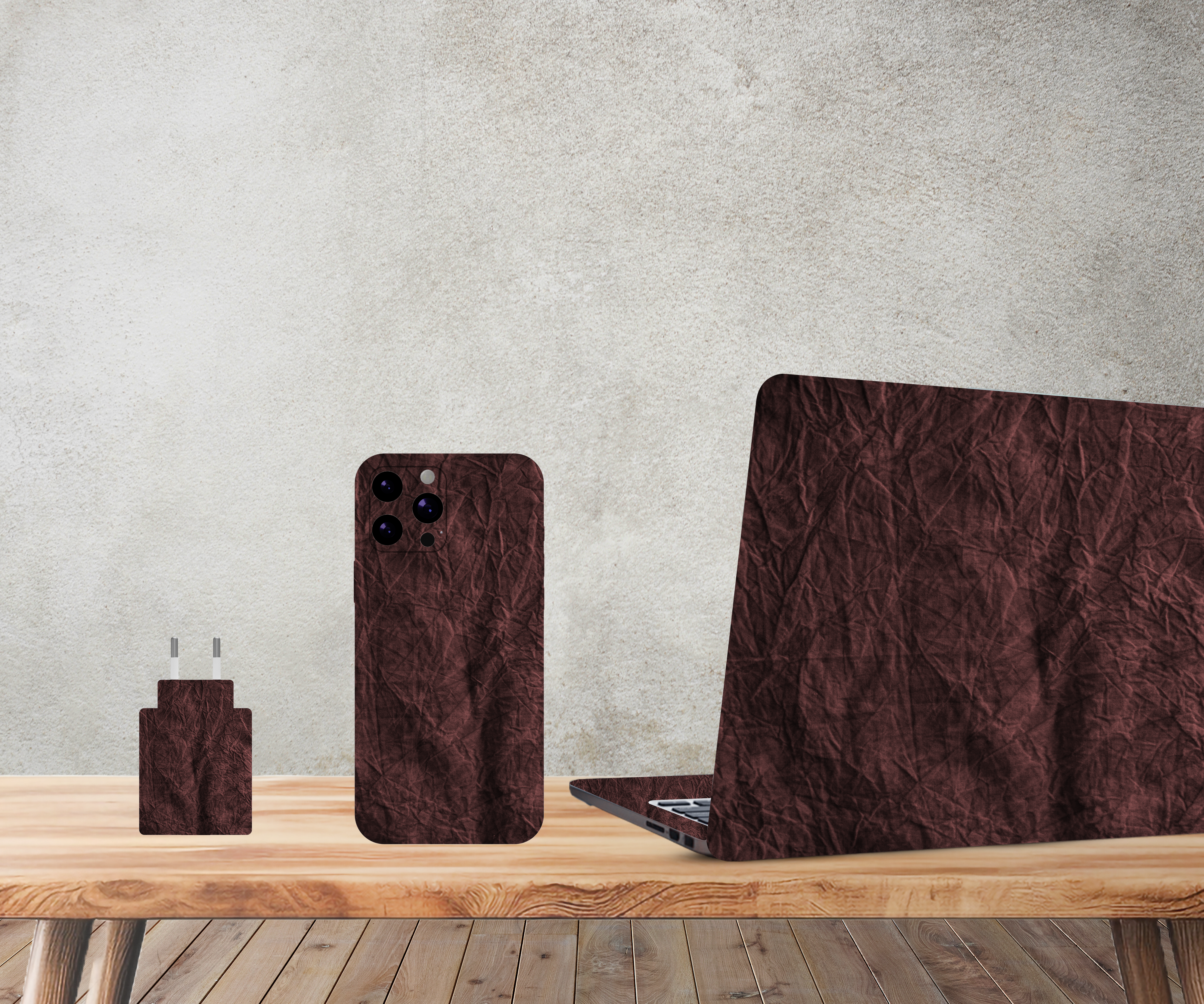 Brown paper texture - Laptop and Mobile Combo