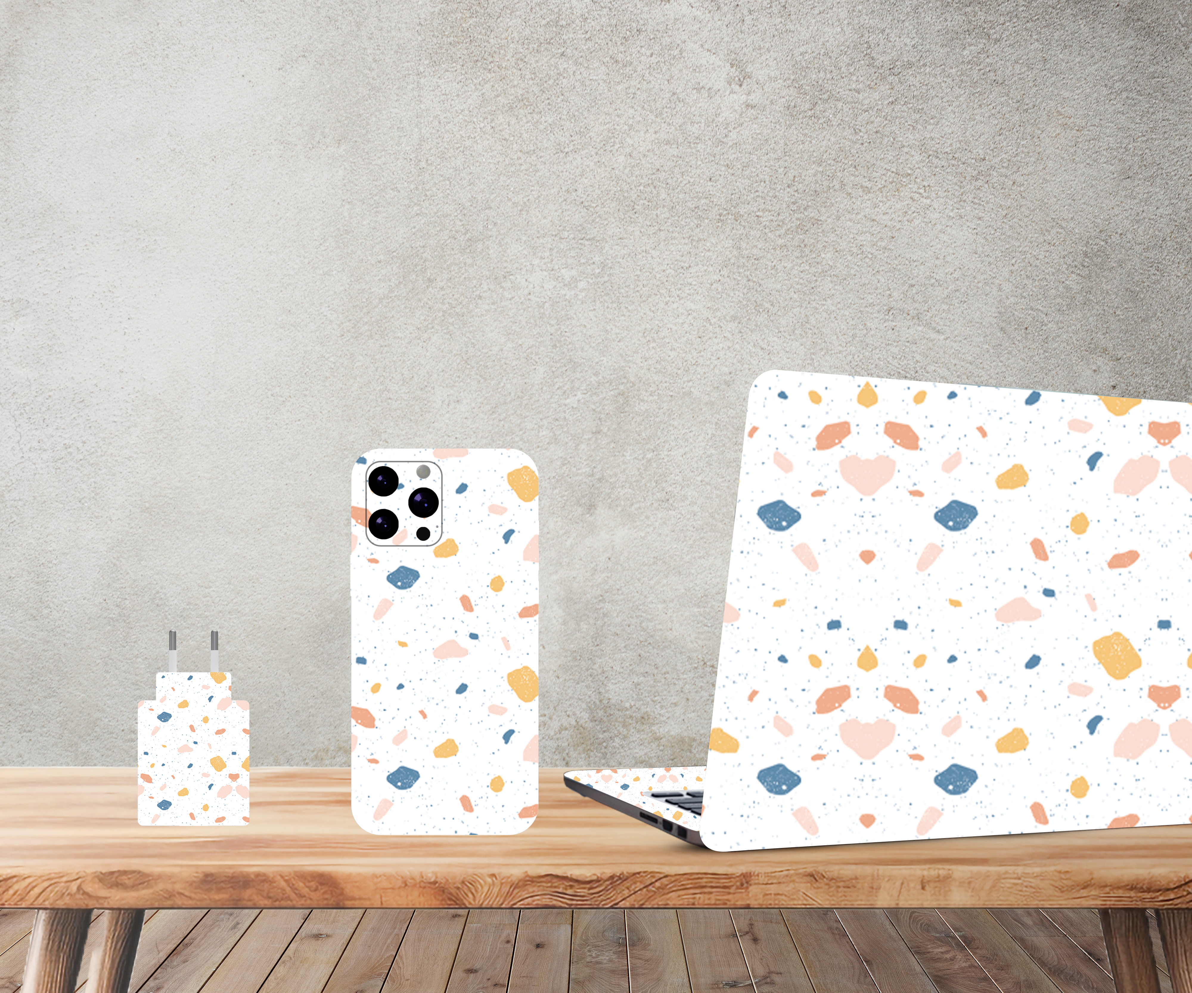 Terrazzo pattern  - Laptop and Mobile Combo