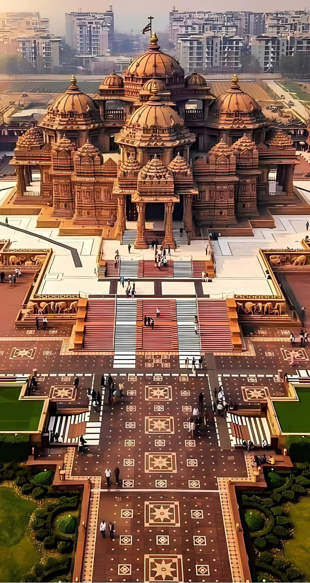 Bhavya ram mandir  - Mobile Skin (Textured) FC1121