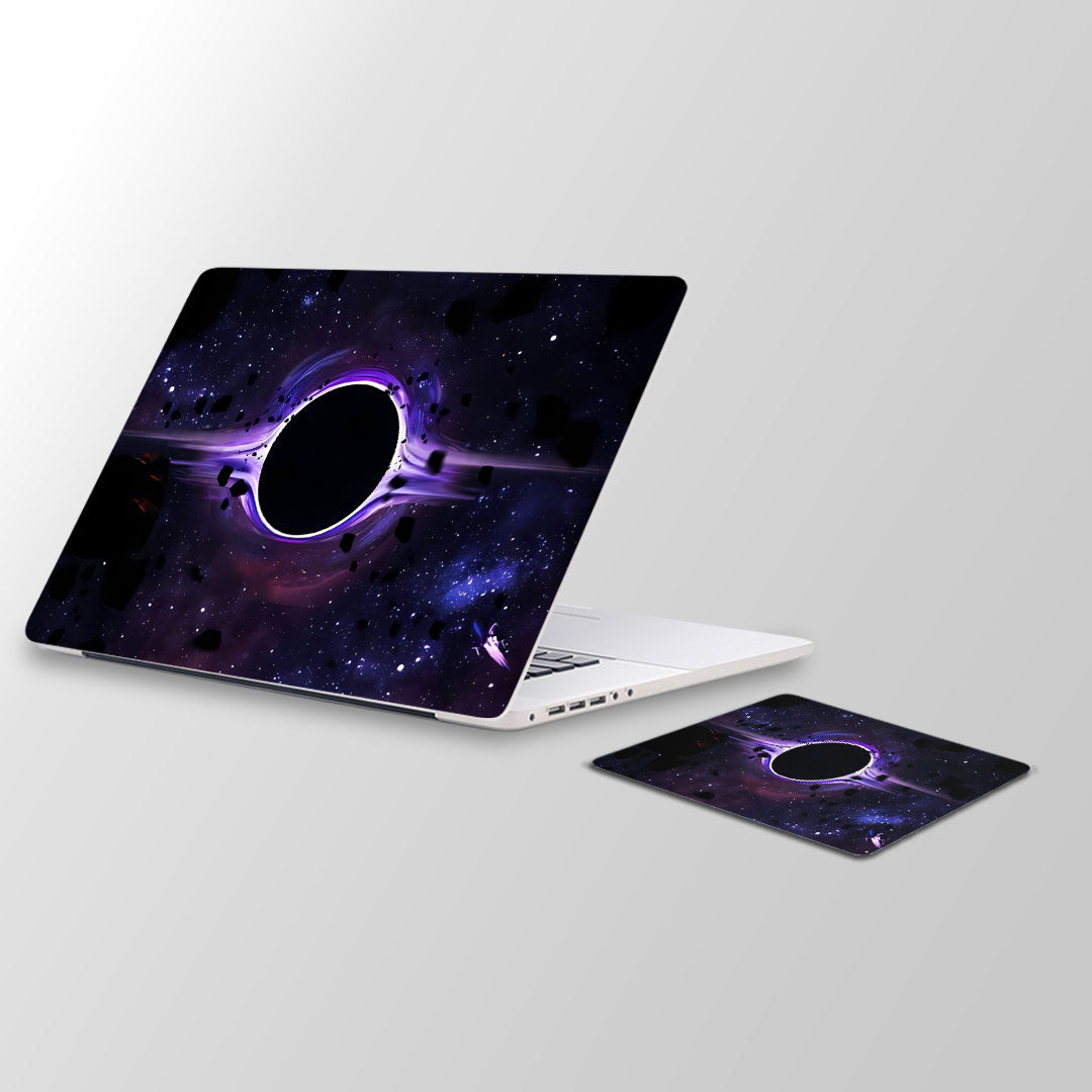 Black hole -  Laptop Skin and Mouse Pad Combo