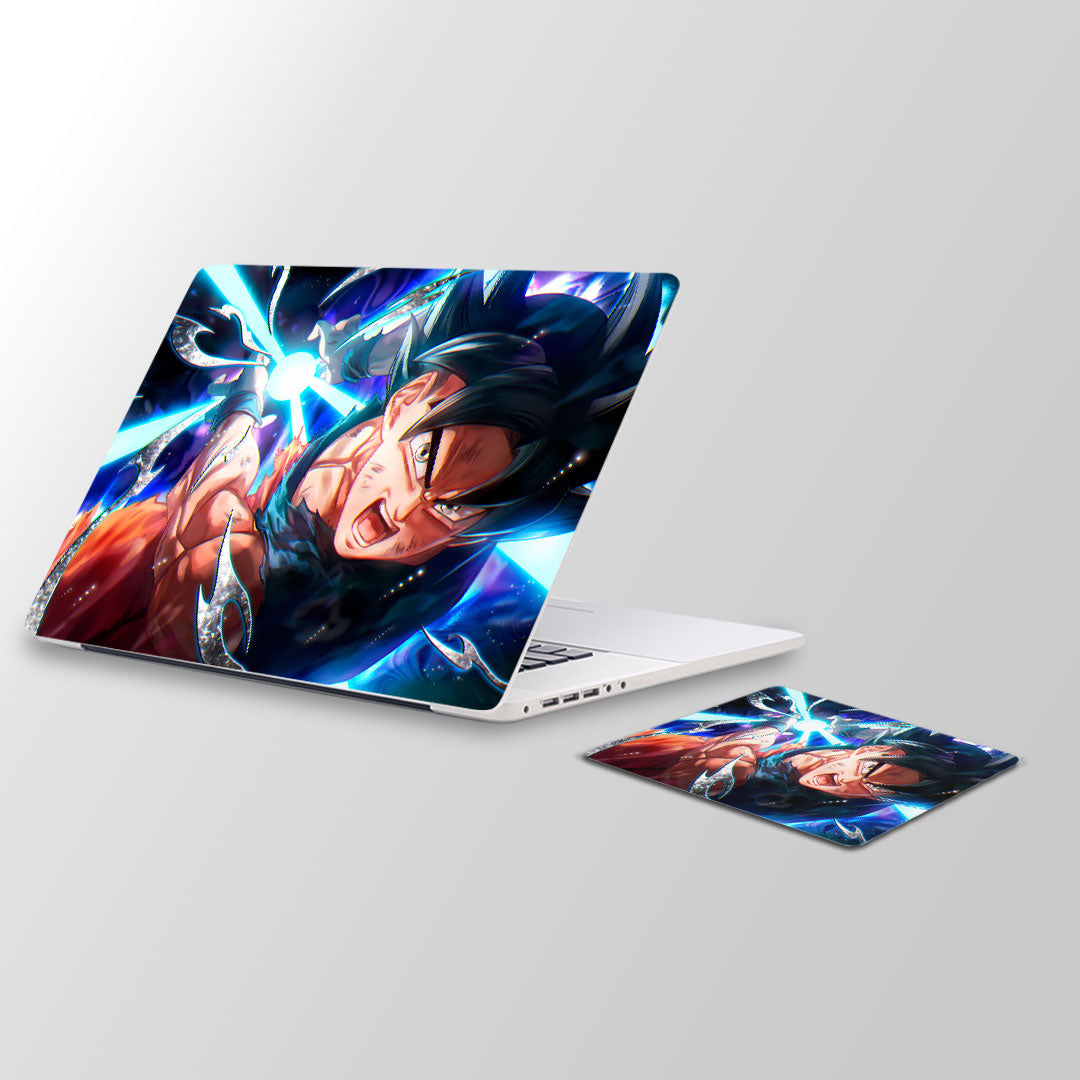 DBZ goku-  Laptop Skin and Mouse Pad Combo