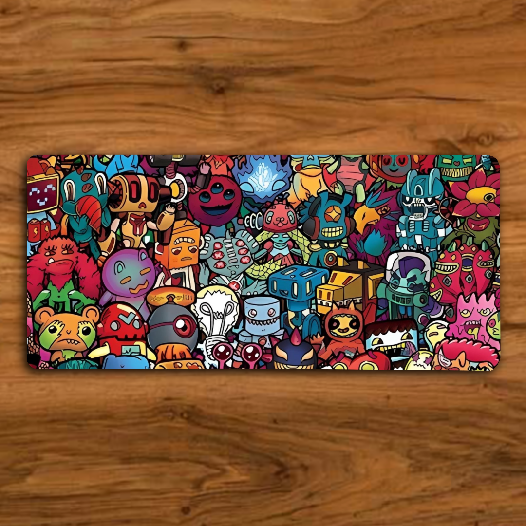 Doodle characters - Gaming Pad