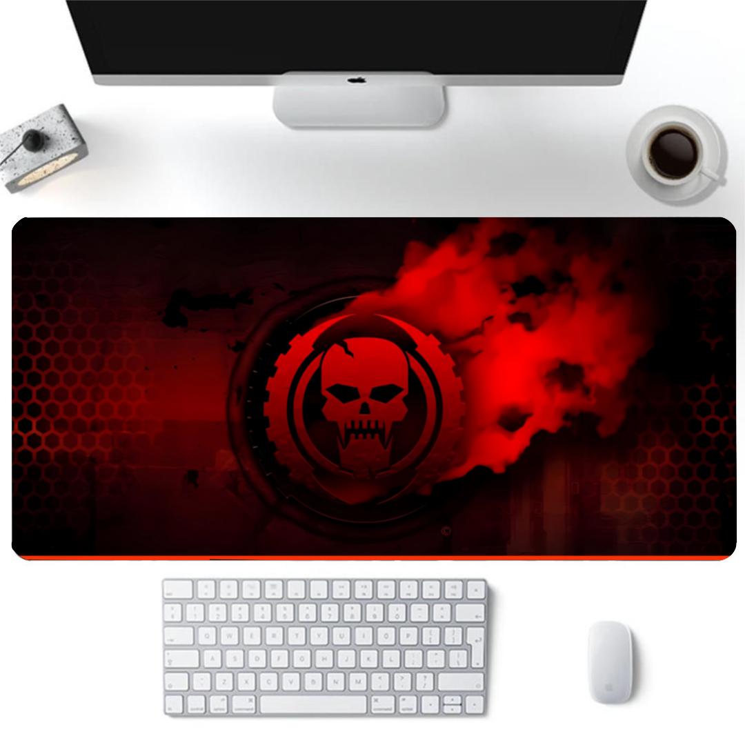 Red skull symbol - Gaming Pad