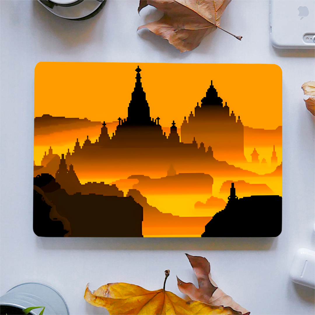 Ram mandir orange    - LAPTOP SKIN