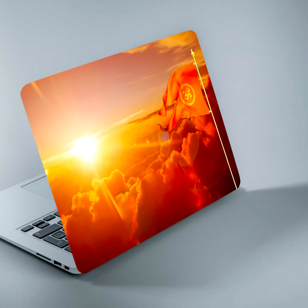 Bhagwa flag sun rise  - LAPTOP SKIN