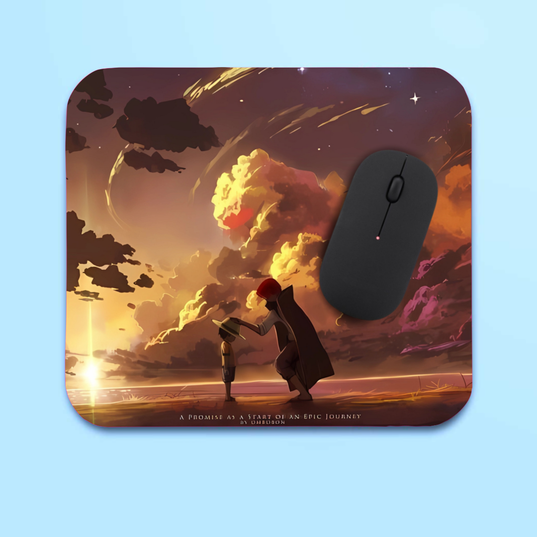 Shanks and Luffy - Mouse Pad