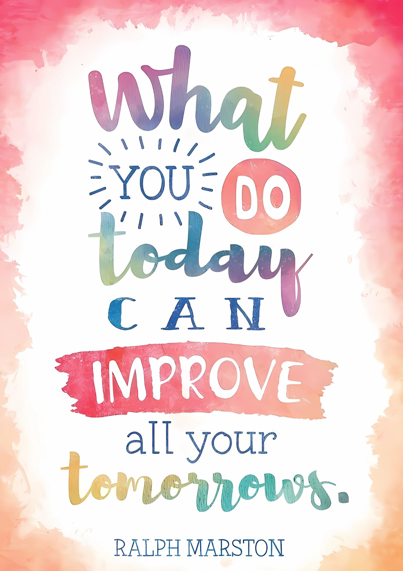 What you do today - poster