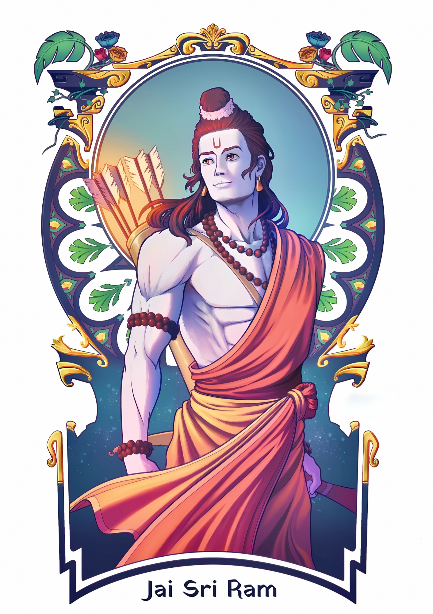 Shree ram digital art  - poster