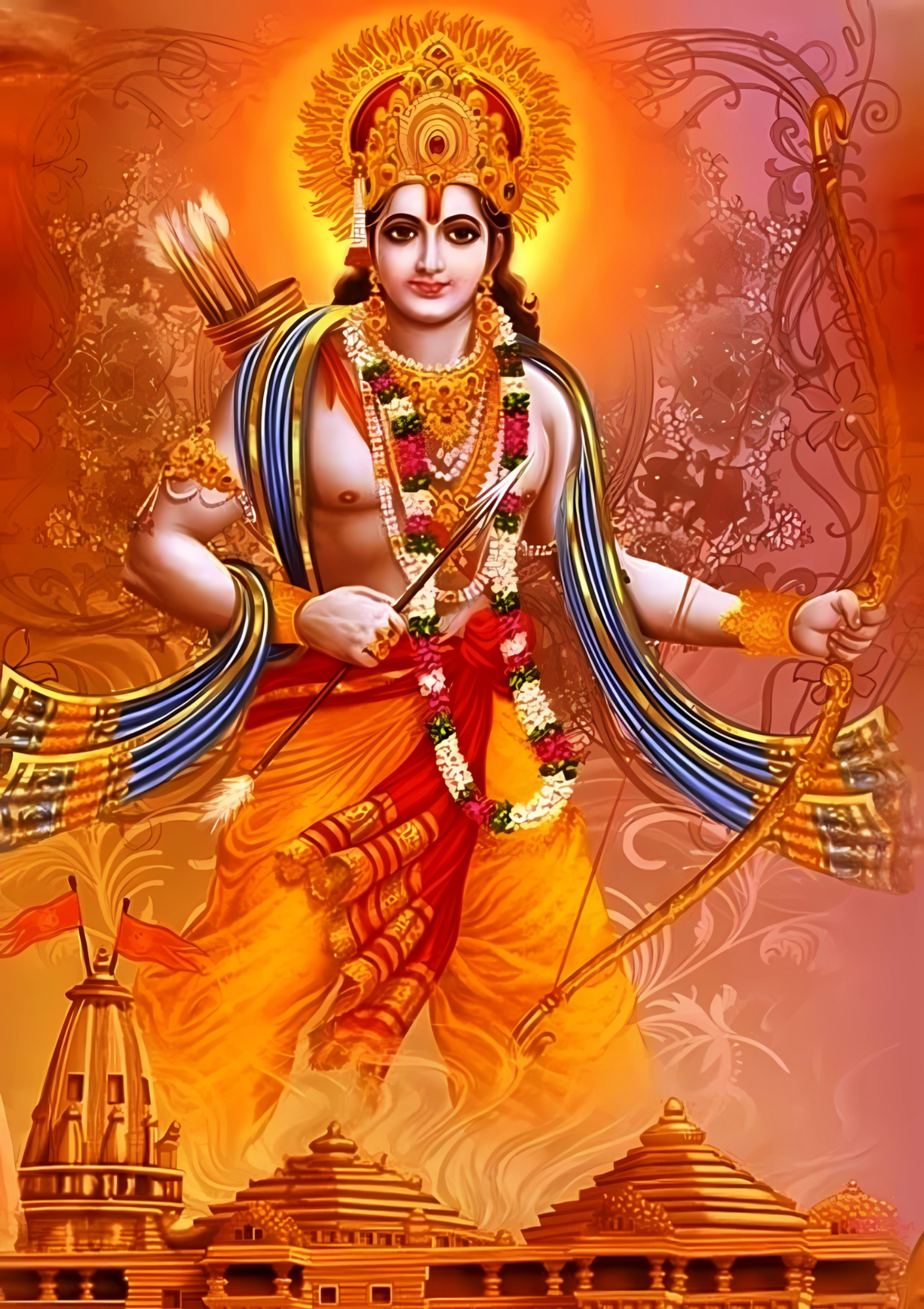 Shree ram orange  - poster