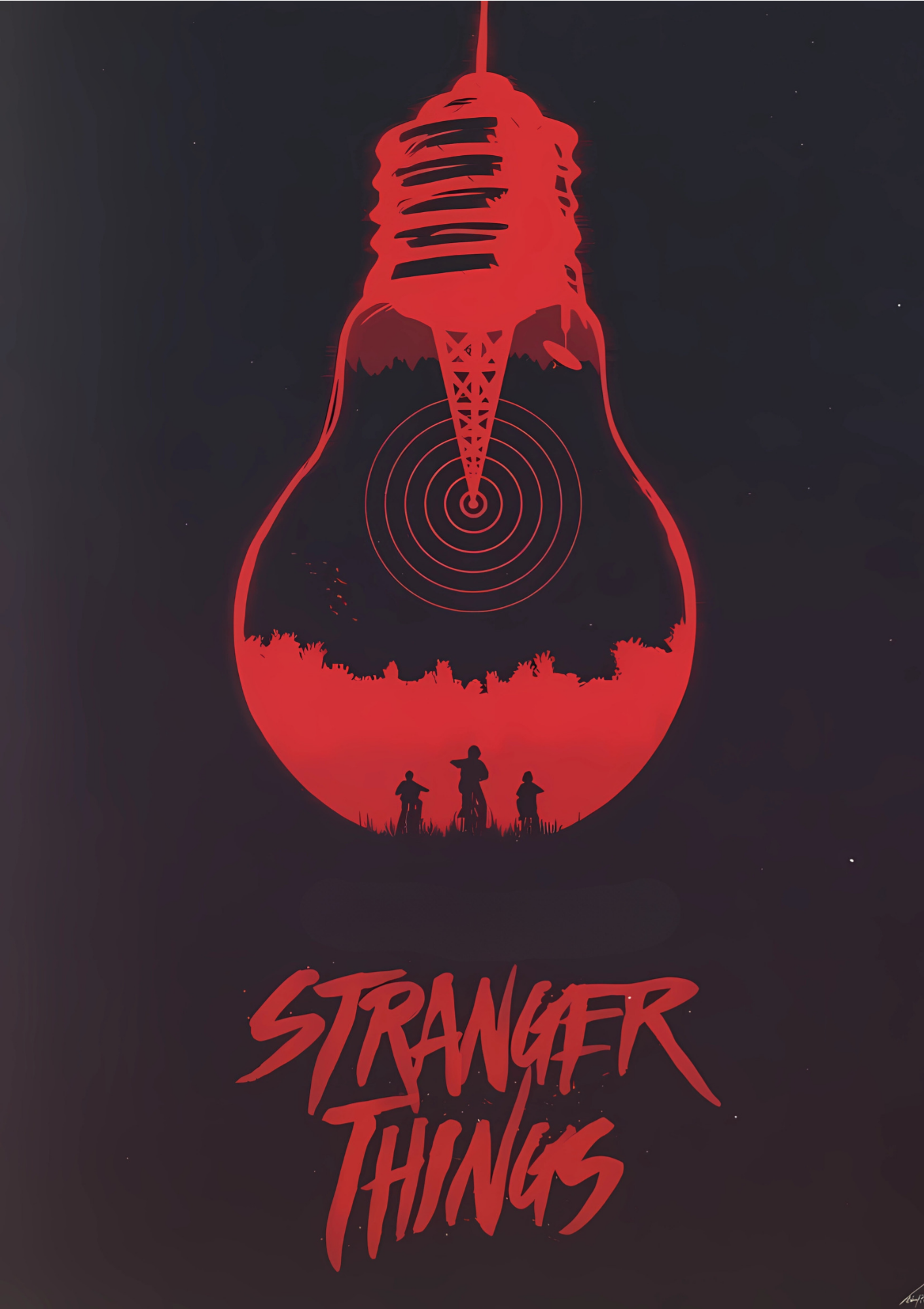 Stranger things red- poster