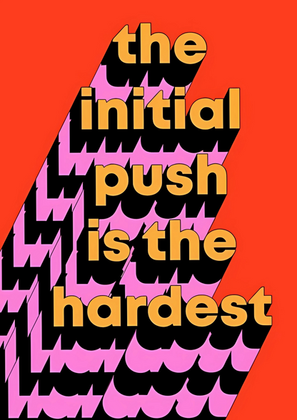 The initial push   - poster