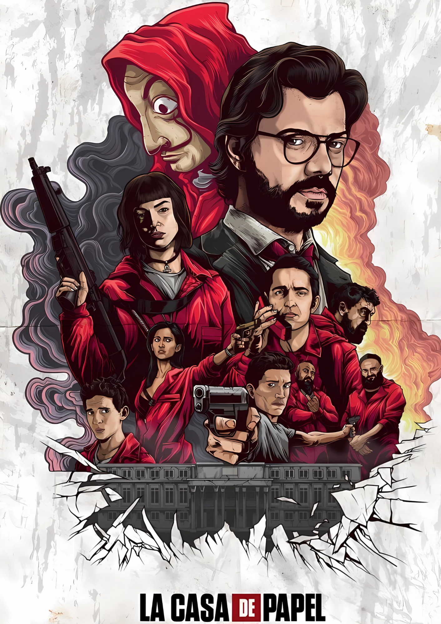 Money heist art - poster