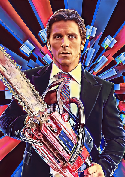 Patrick Bateman American psycho - poster