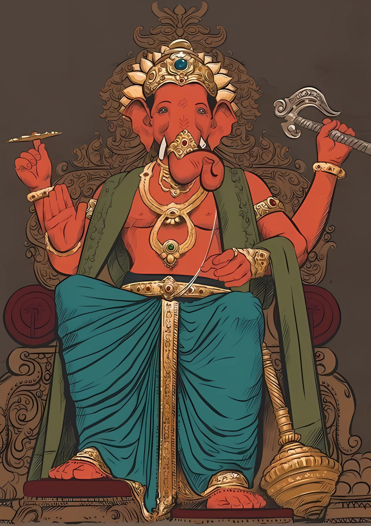 Majestic Ganesh   - poster