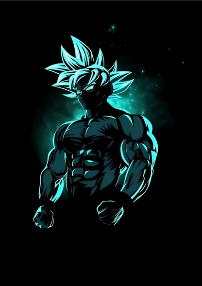 Goku blue - poster