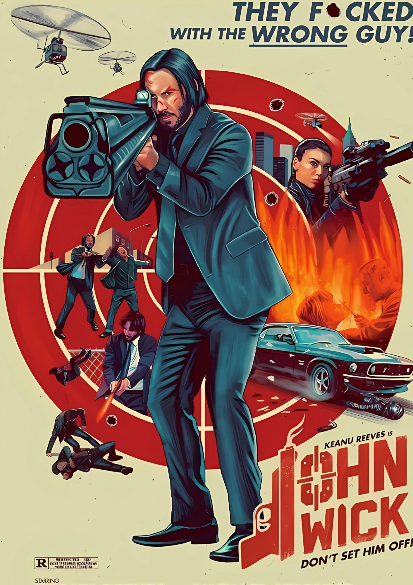 Jhon wick poster   - poster