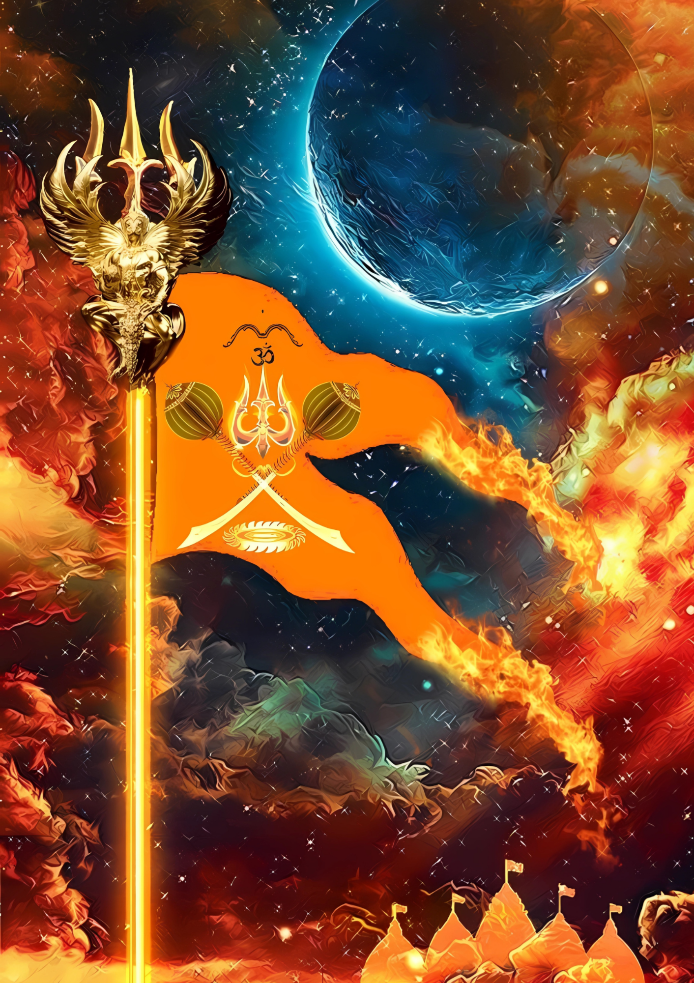 Bhagwa flag - poster