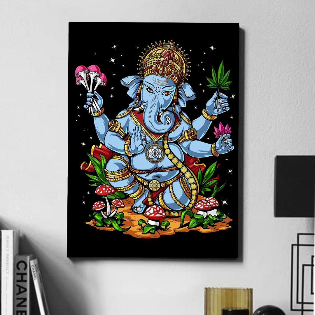 Ganesha blue     - poster