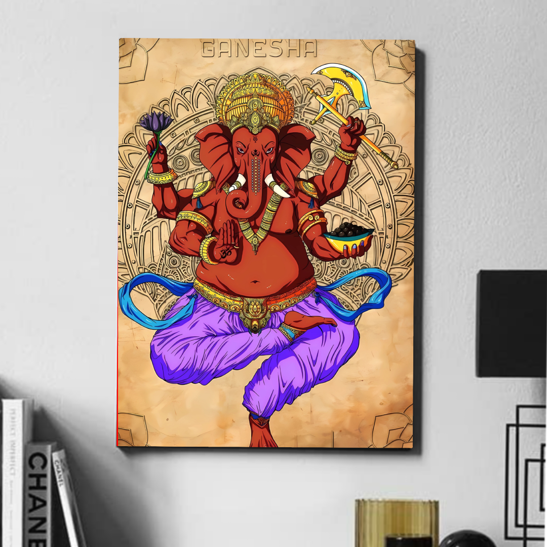 Ganesha red      - poster