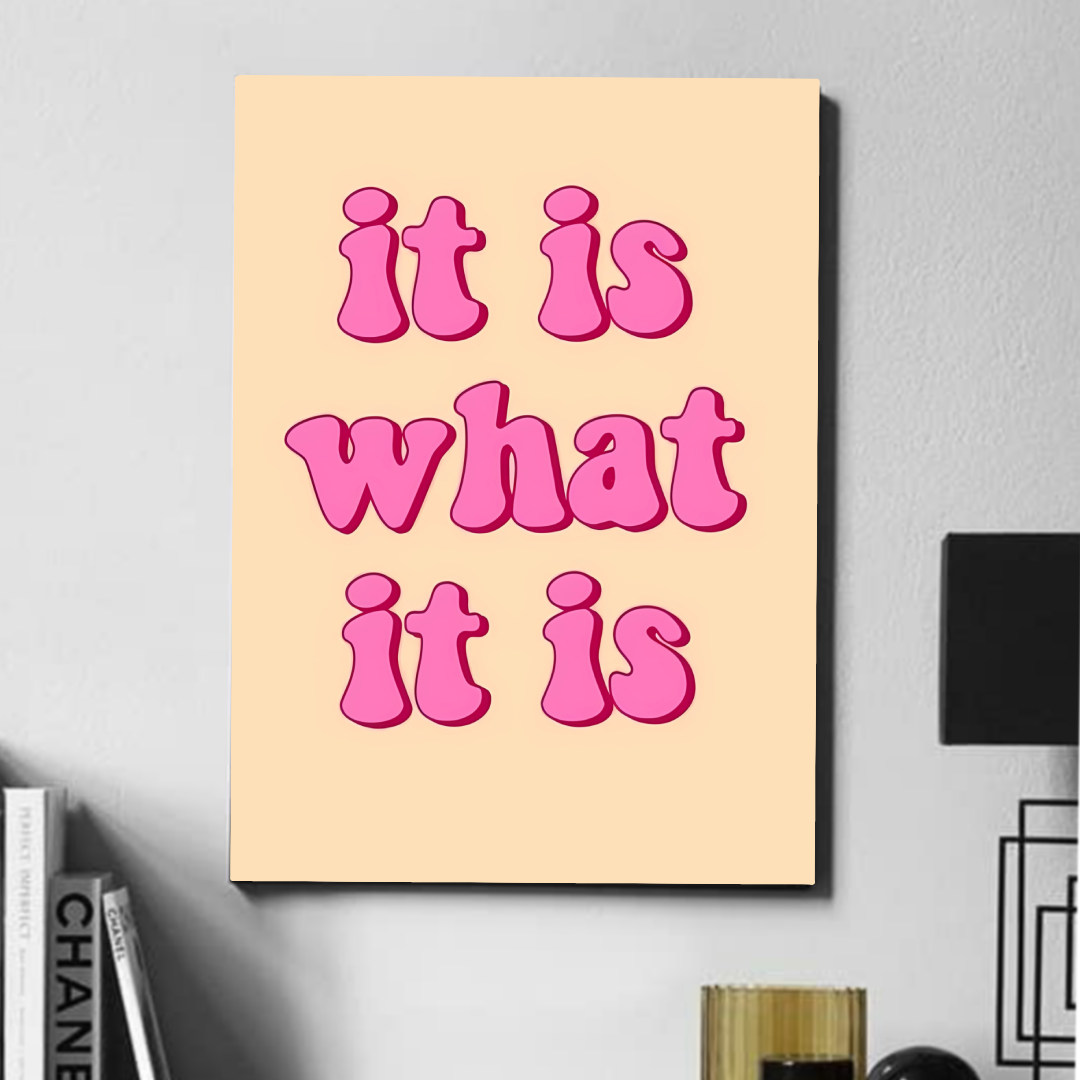 It is what it is   - poster