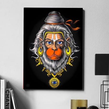 Hanuman ji white     - poster