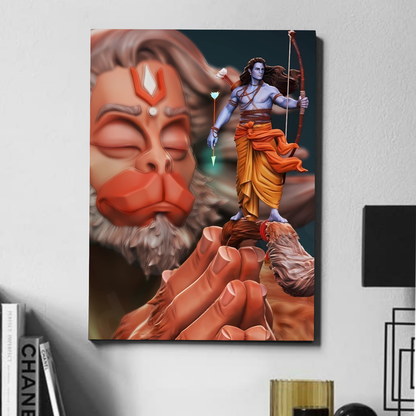 Hanuman ji and Shree ram - poster