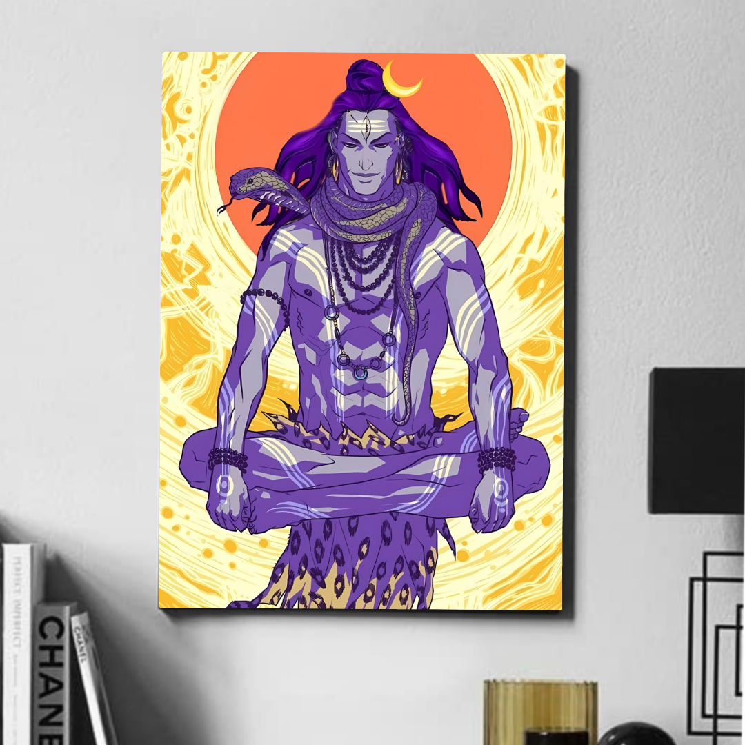 Mahadev meditation sun  - poster