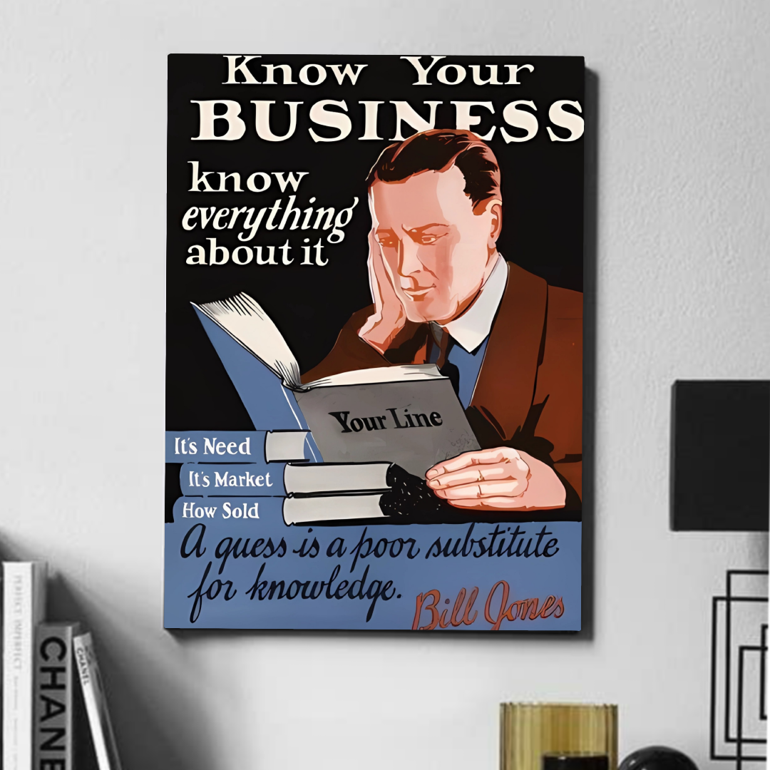 Know your business   - poster