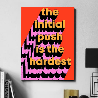 The initial push   - poster