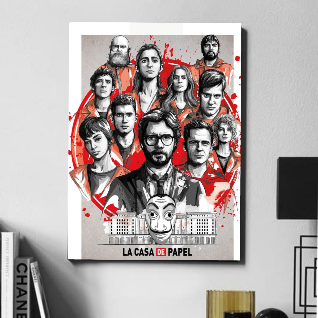 Money heist grey poster - poster