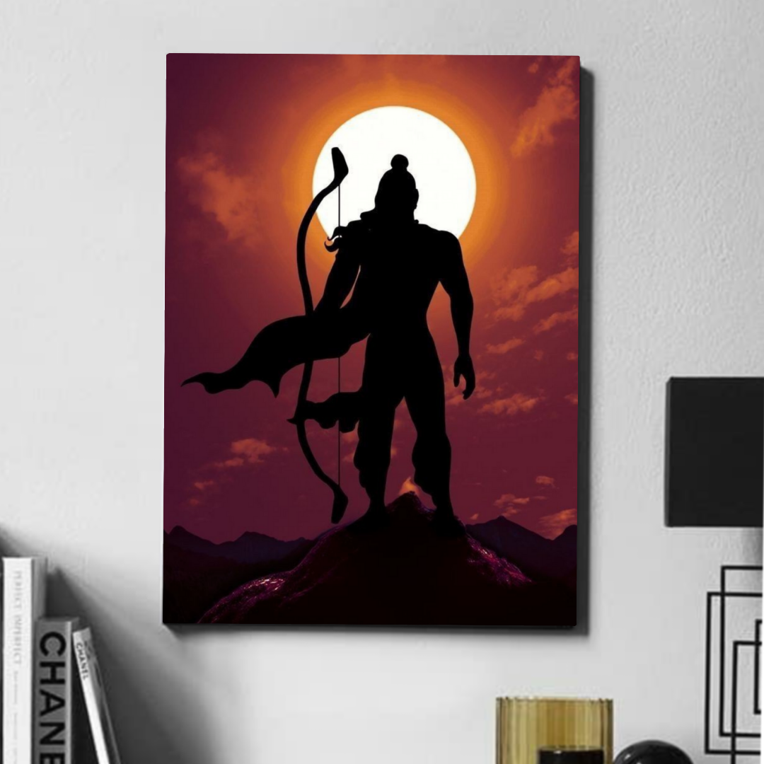 Shree ram sun set - poster