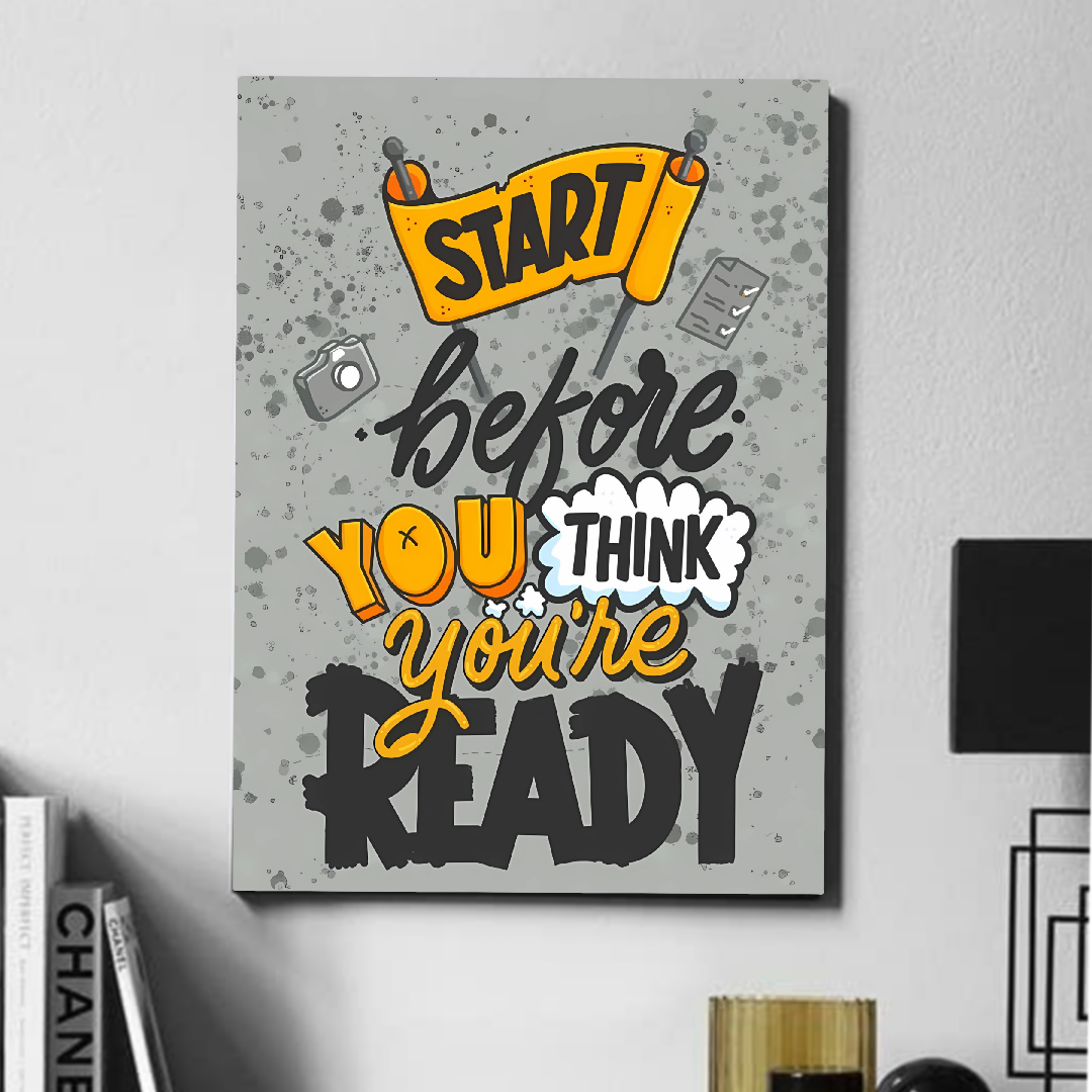 Start before you think - poster