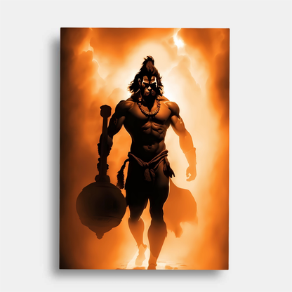 Hanuman ji orange    - poster