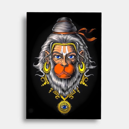 Hanuman ji white     - poster