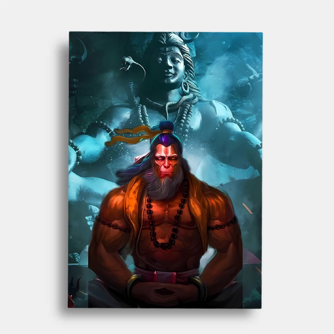 Hanuman ji and Mahadev - poster