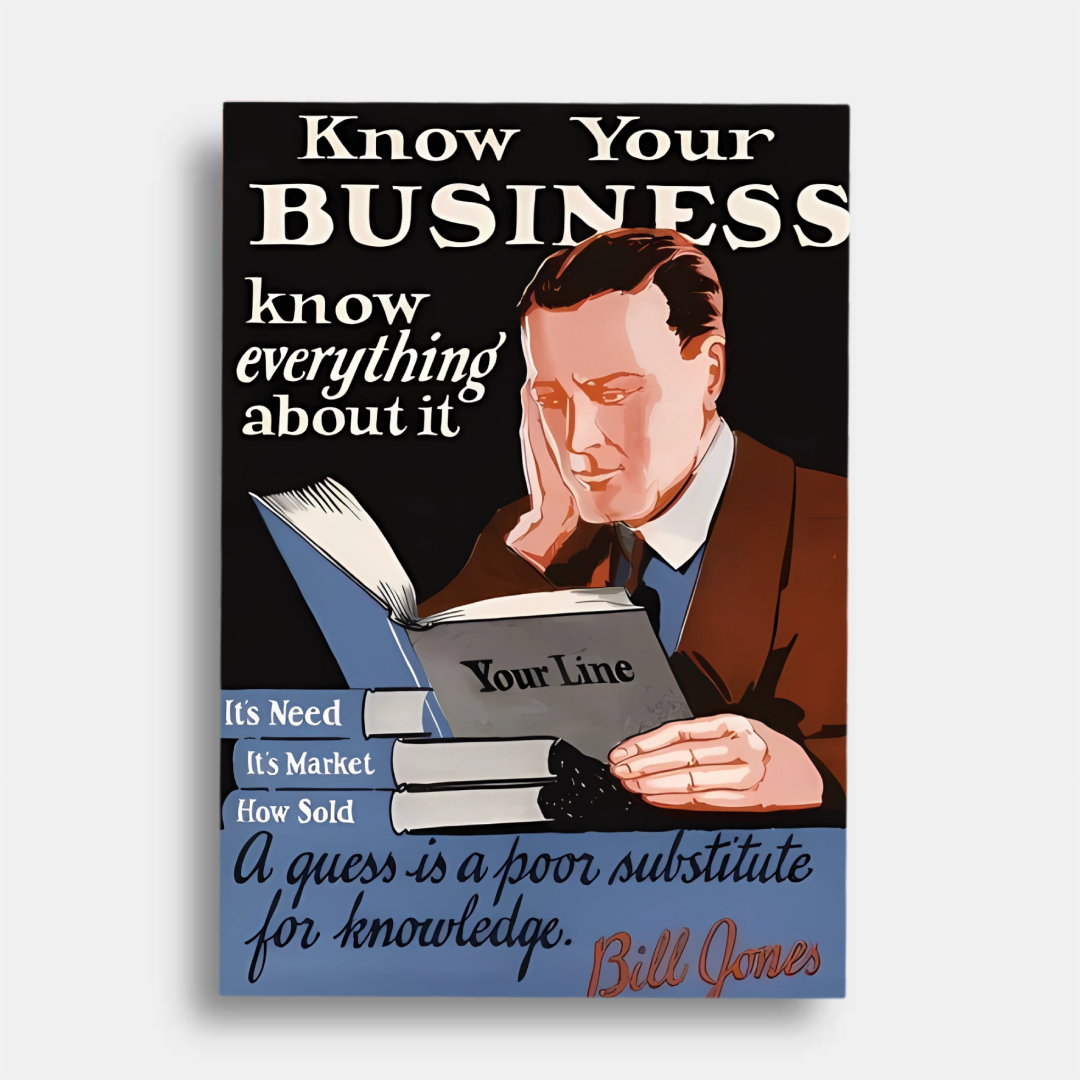 Know your business   - poster