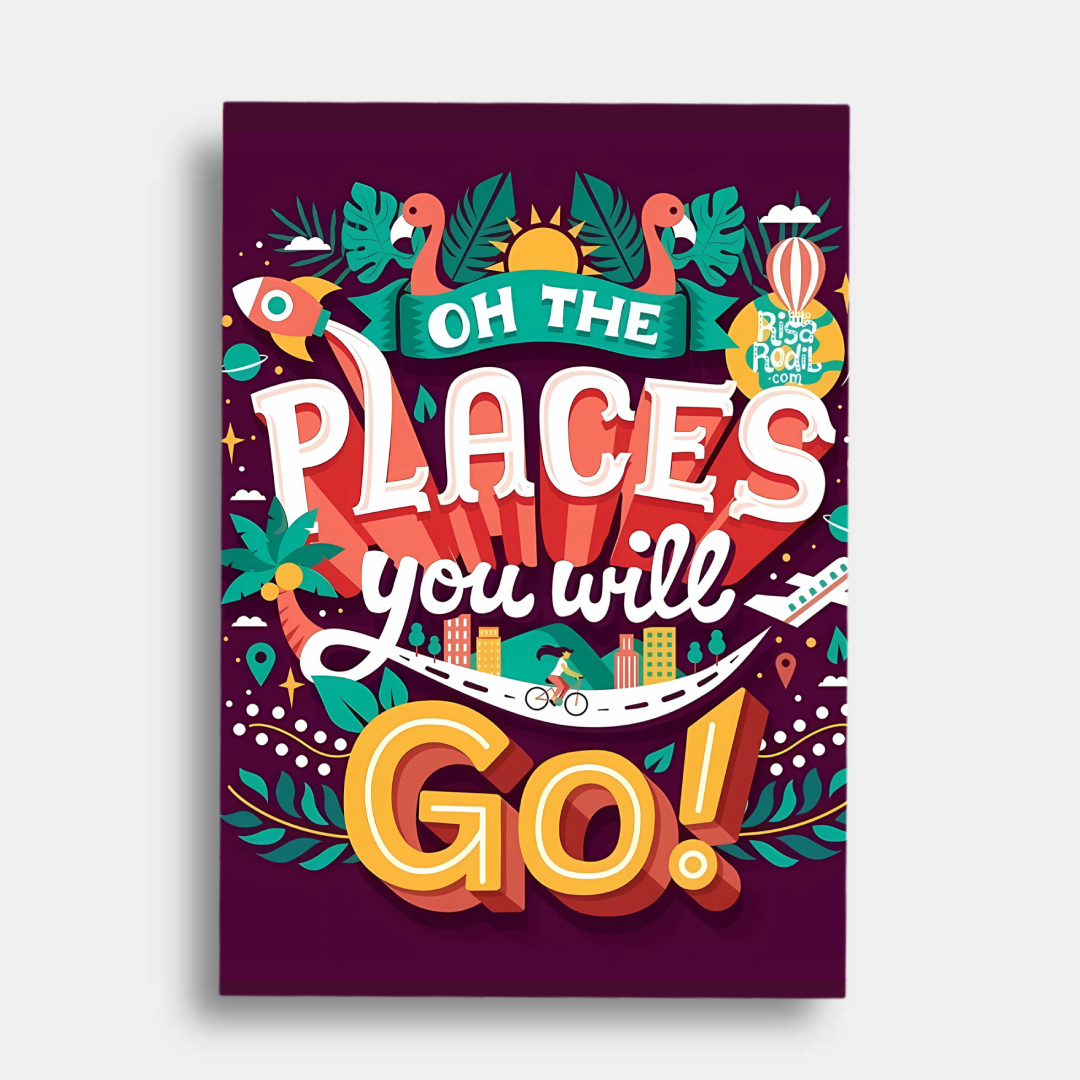 Oh the places you will go  - poster