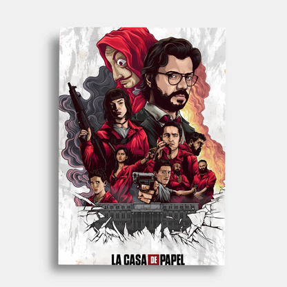 Money heist art - poster